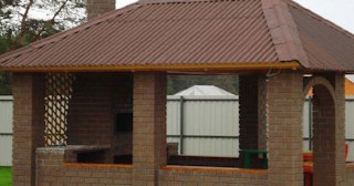 Беседка из кирпича под ключ в Советской Гавани цена от 3261 рублей - Строй-Свс